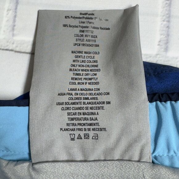 ZeroXposur Men's UPF 50+ Quick Dry Swim Trunks Navy Ibiza Size XXL - Picture 6 of 8